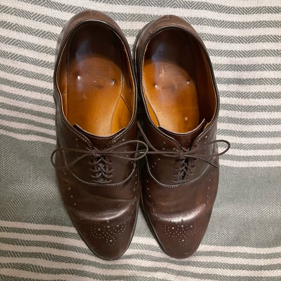 Allen Edmonds Weybridge Brown Leather Oxford‎ Dress Shoes Size 11.5 - Picture 2 of 6